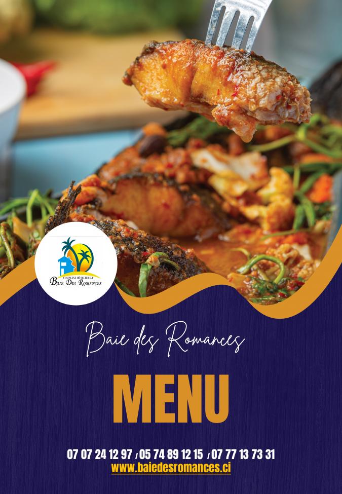 Affiche du Menu de La Baie des Romances